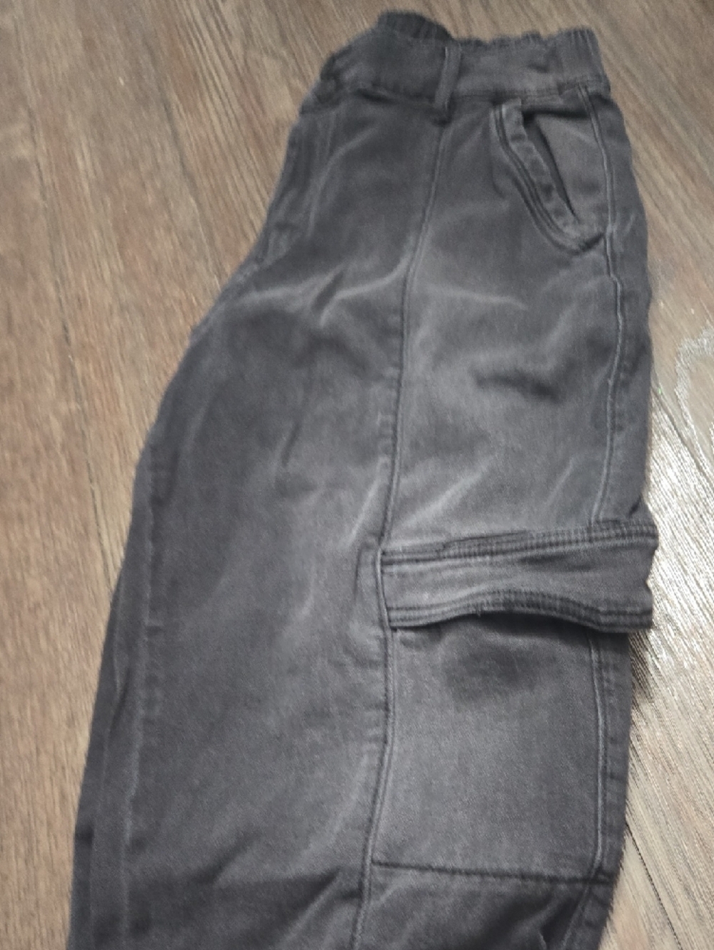 Sonoma Charcoal Cropped Pants with Button Waist - Picture 9 of 9